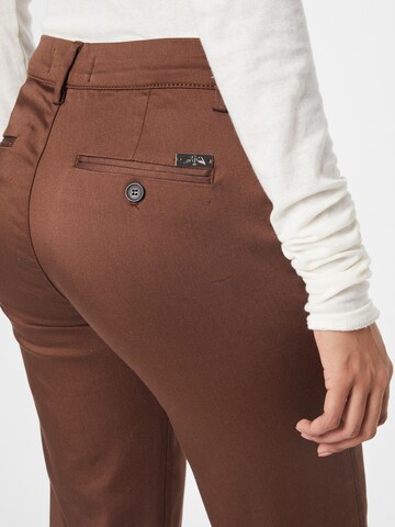 MOS MOSH Regular Chino Pants in Brown