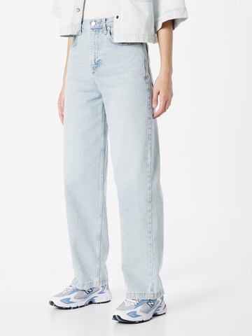 TOPSHOP Wide leg Jeans in Blue: front