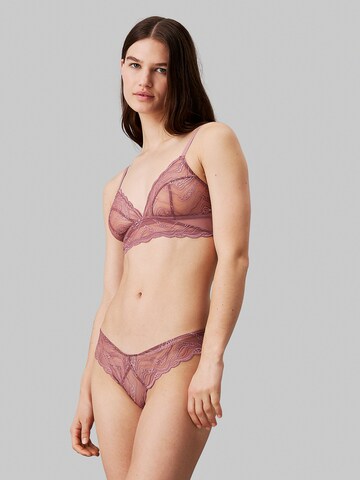 Calvin Klein Triangle Bra 'Instinct' in Pink