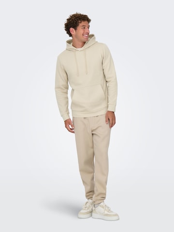 Only & Sons Sweatshirt in Beige