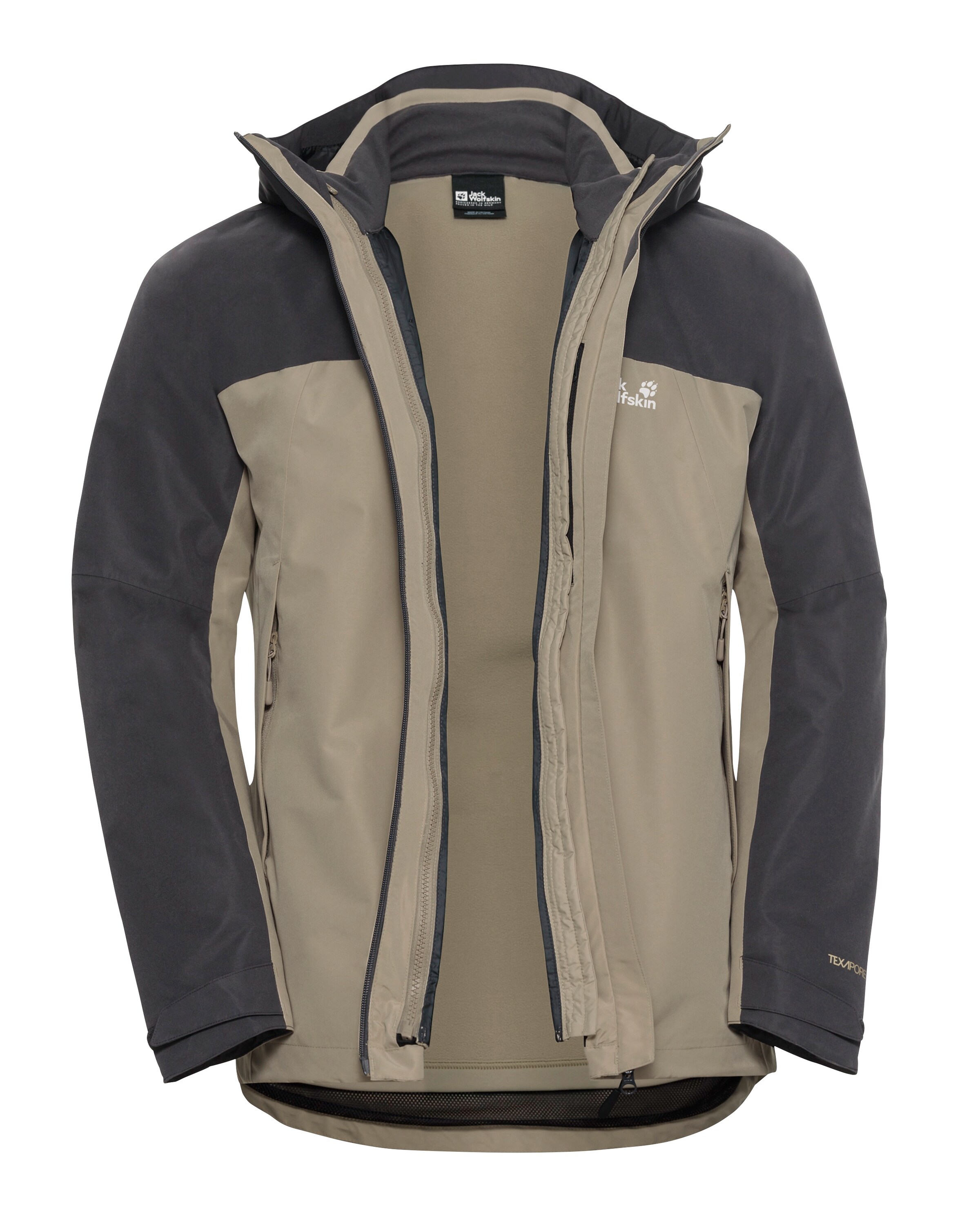 JACK WOLFSKIN Outdoorjas in Beige