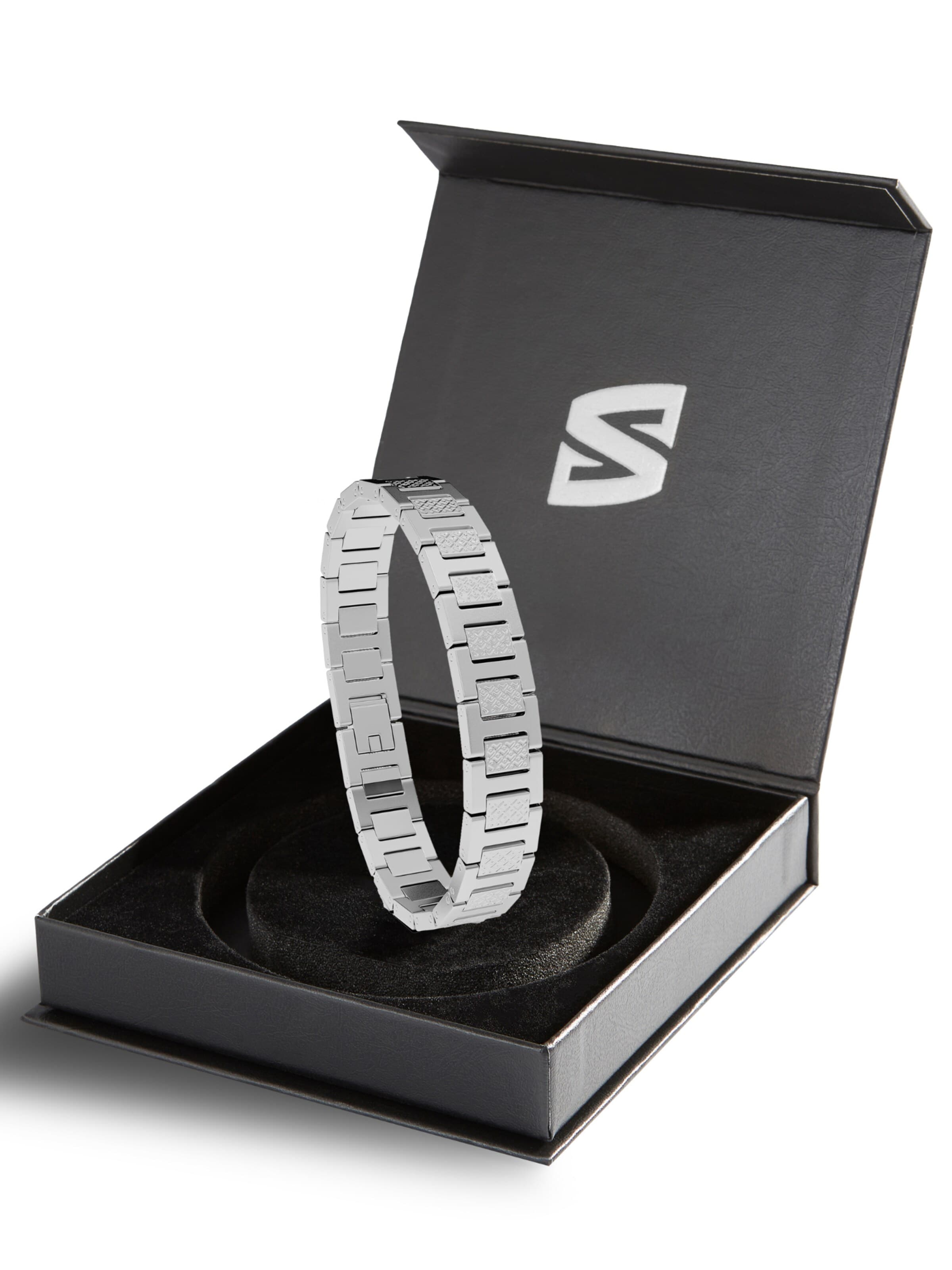 SERASAR Armband 'Herrenarmband aus Edelstahl "Power"' i silver
