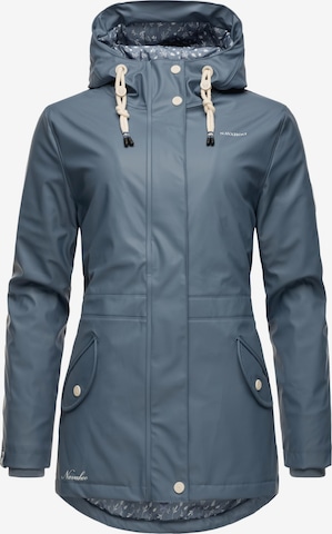 NAVAHOO Weatherproof jacket 'Ocean Heart' in Blue: front