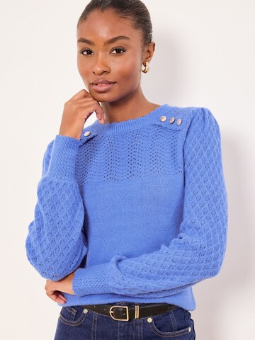 Lipsy Пуловер в синьо: отпред