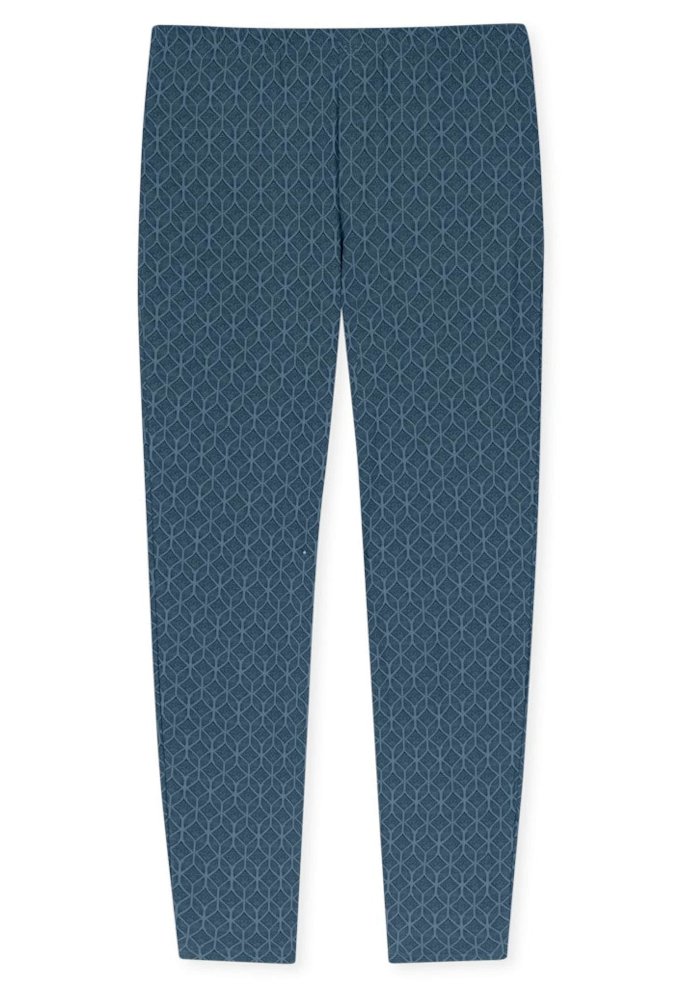 SCHIESSER Pyjama lang in Blau