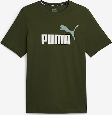 PUMA Performance Shirt 'Essentials' in Green: front