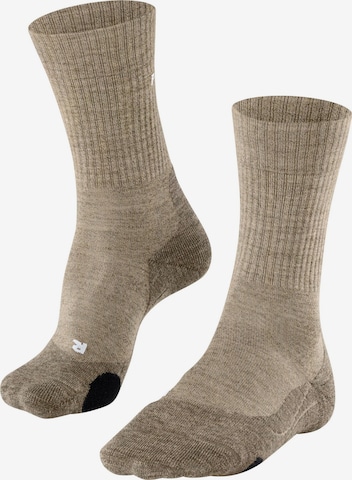 FALKE Sportsocken 'TK2 Explore Wool' in Beige: Vorderseite