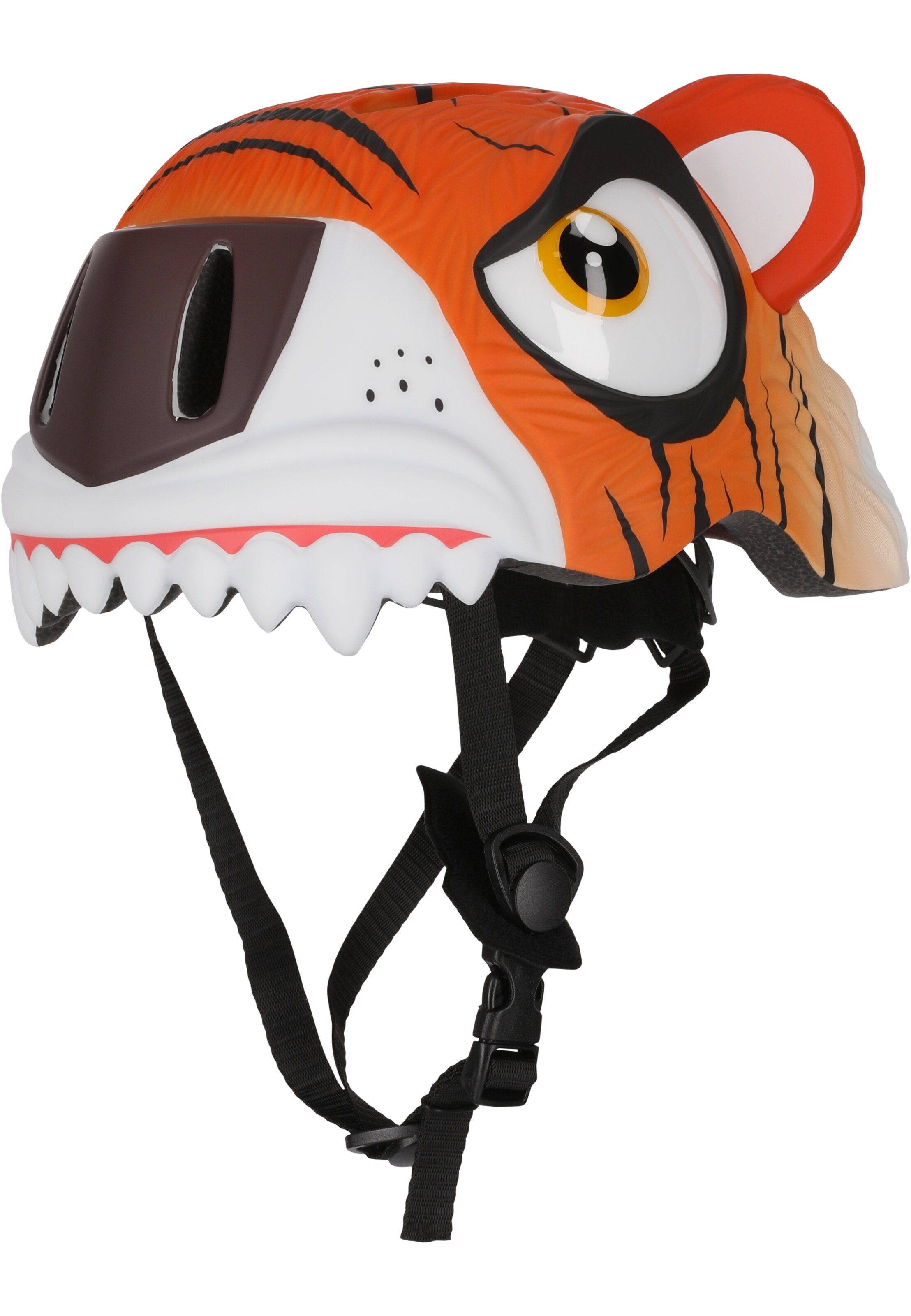 Crazy Safety Helm 'Tiger' in Orange: Vorderseite