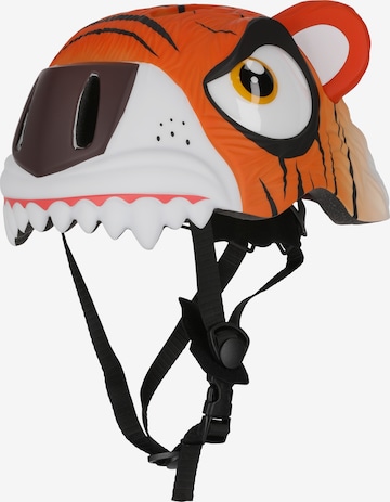 Crazy Safety Helm 'Tiger' in Orange: Vorderseite