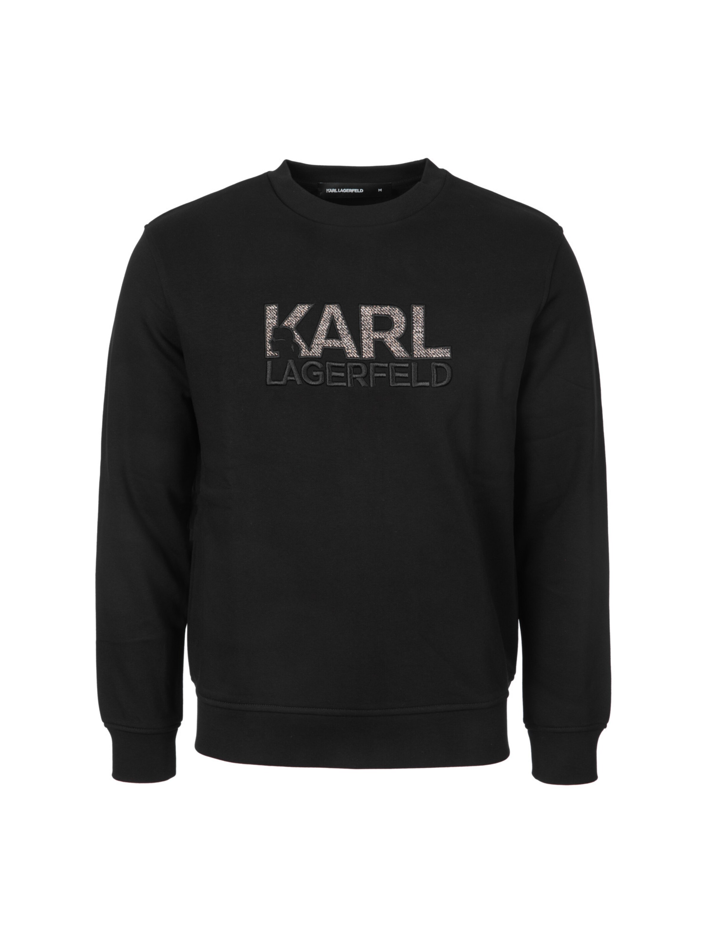 Sweat-shirt Karl Lagerfeld en noir : devant