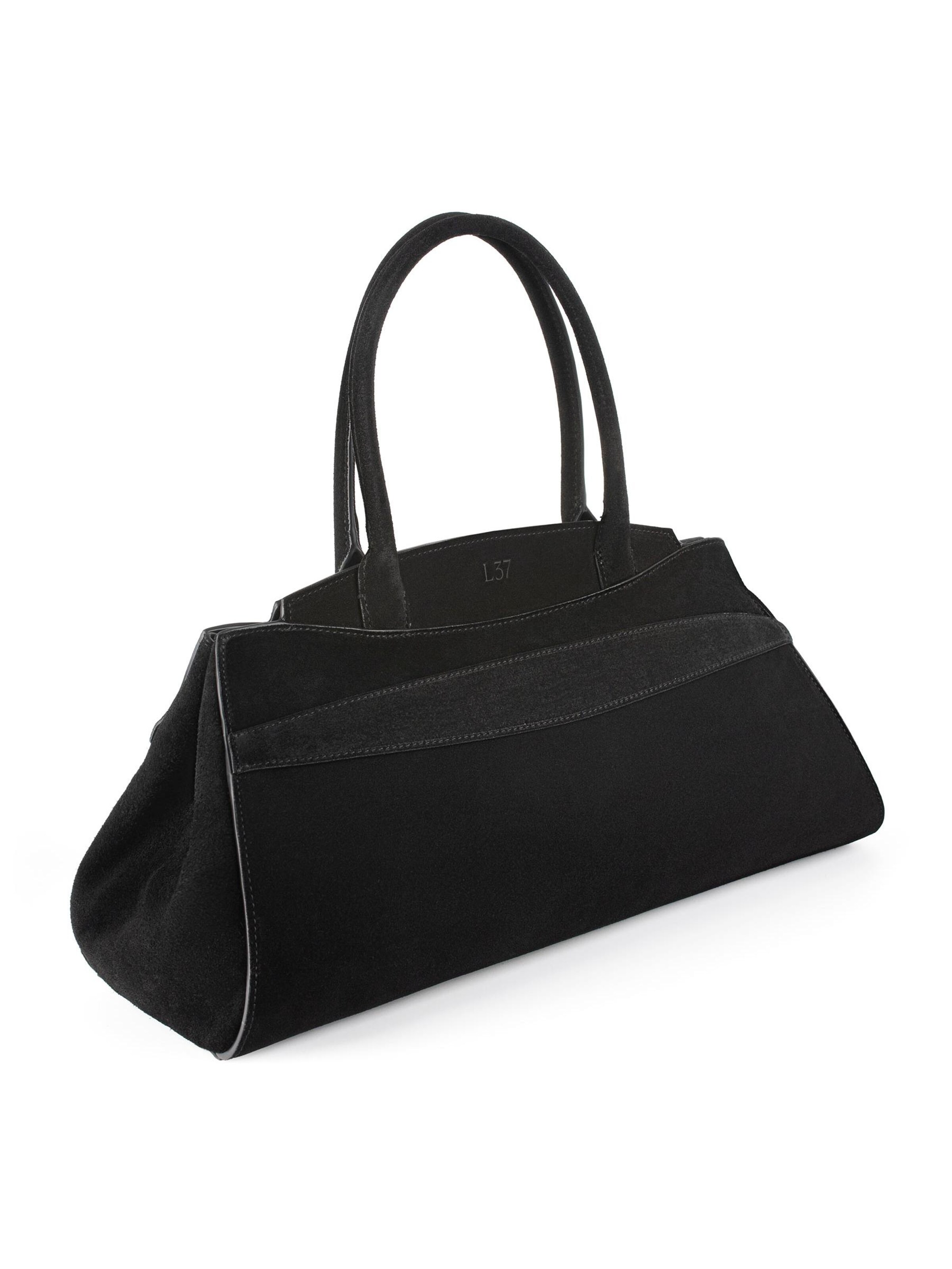 L37 HANDMADE SHOES Håndtaske 'ARRIVEDERCI ROMA' i sort