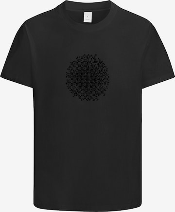 HUSKSWARE Shirt 'Grafik' in Schwarz: Vorderseite