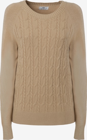 Influencer Sweater 'Cable' in Beige: front
