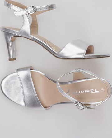 TAMARIS Sandals & High-Heeled Sandals in 41 in Silver: front