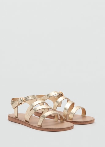 MANGO KIDS Sandals 'Nati' in Gold
