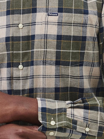 Barbour Regular fit Button Up Shirt 'Fortrose' in Green