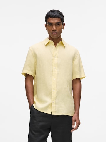 Coupe regular Chemise Karl Lagerfeld en jaune : devant