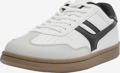 Pull&Bear Matalavartiset tennarit värissä vaaleanharmaa / musta / valkoinen, Tuotenäkymä