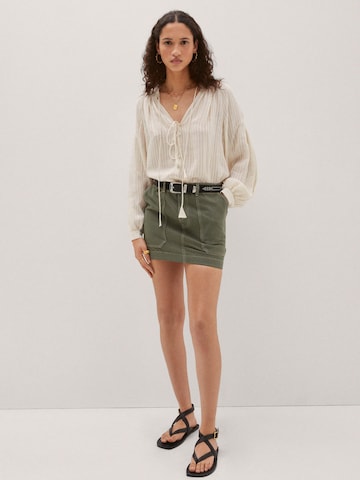 MANGO Skirt 'Janina' in Green