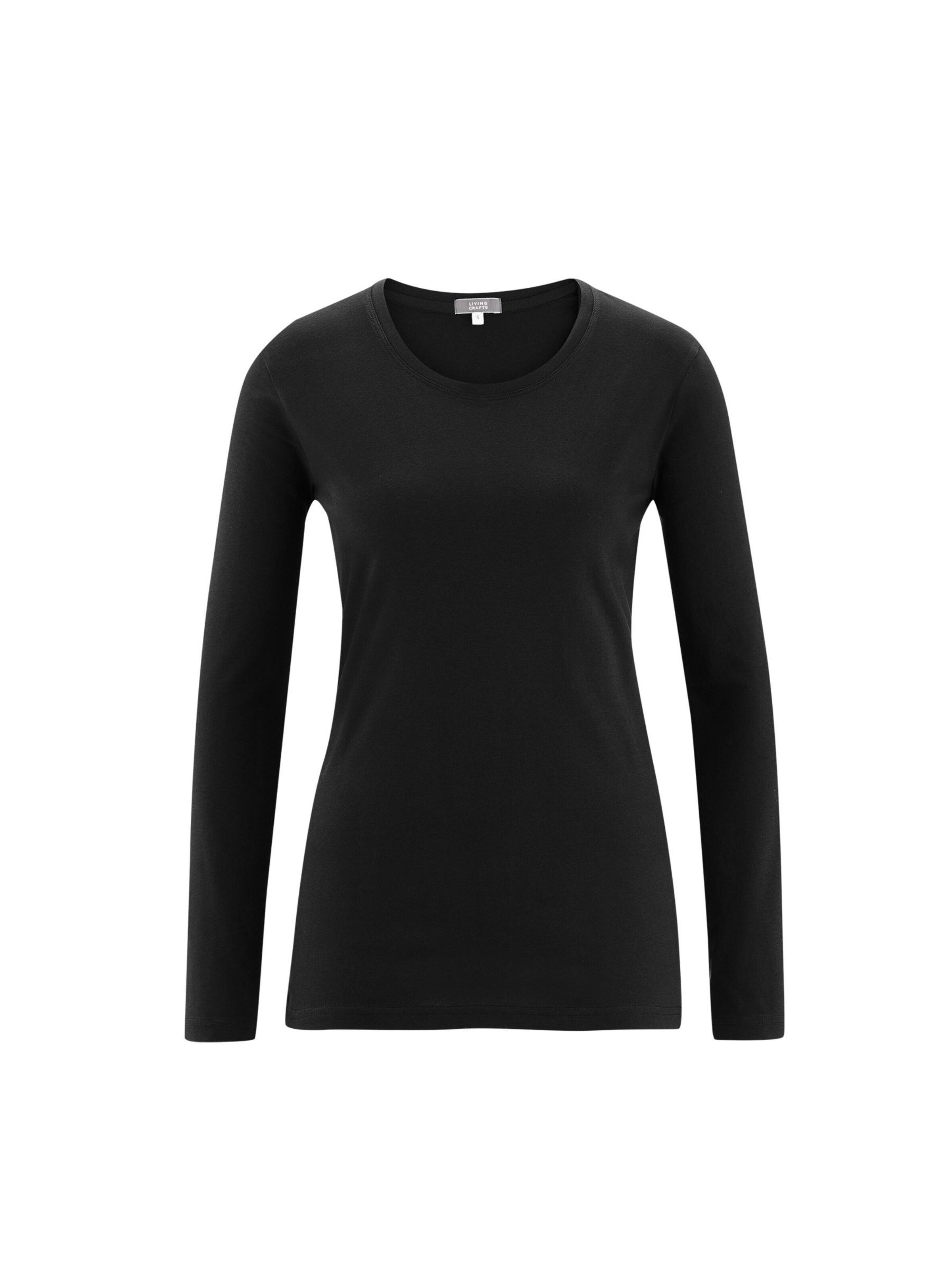 Living Crafts Shirt 'FIONA'‌‌‌‌‌‌‌‌ in L in schwarz, Produktansicht