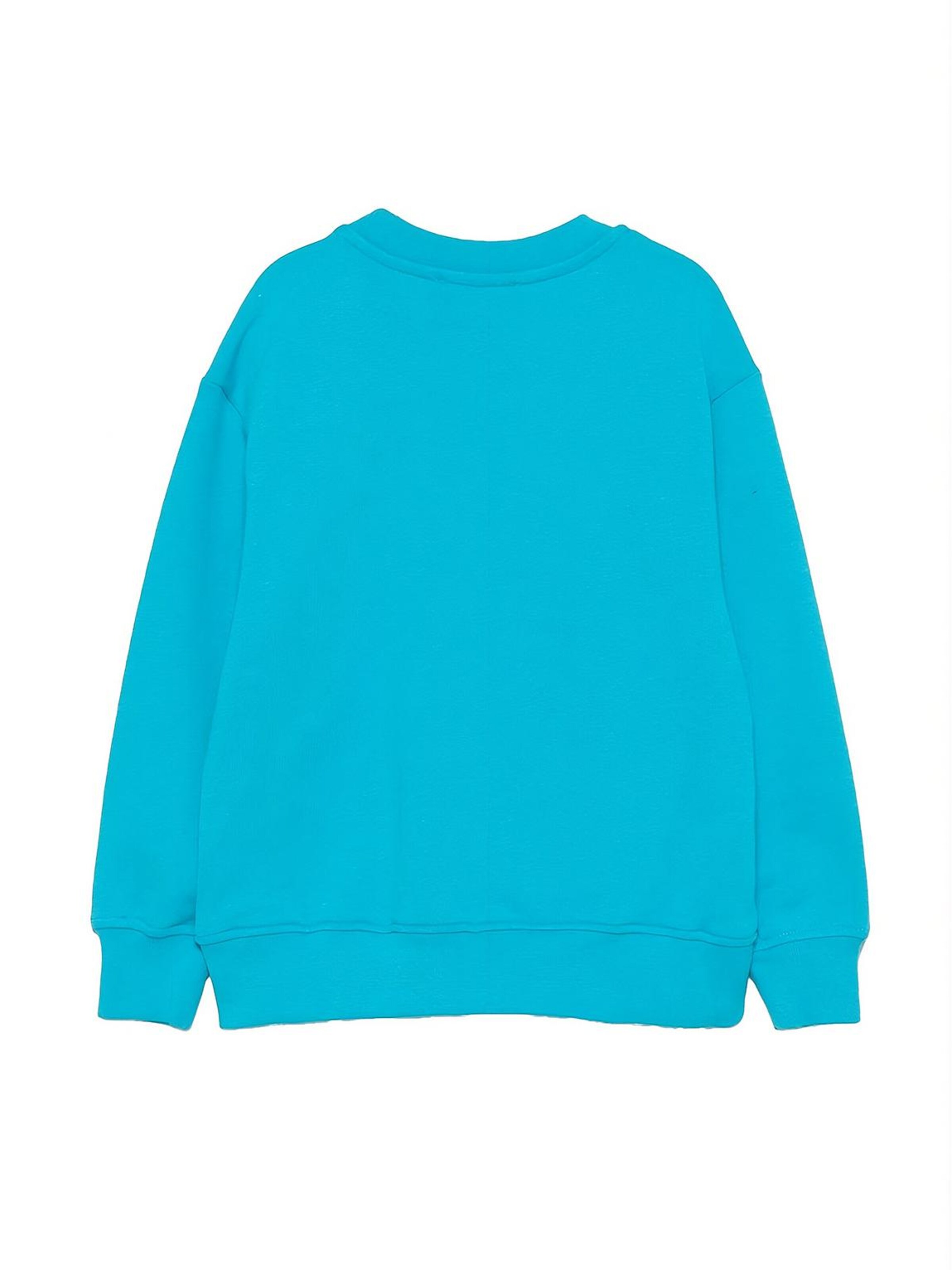 MSGM - Sudadera 'Felpa girocollo turchese per bambino' en azul