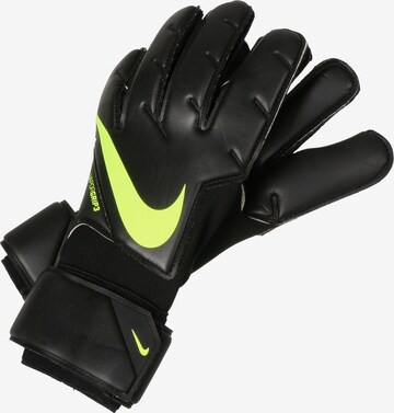 NIKE Athletic Gloves in Black: front