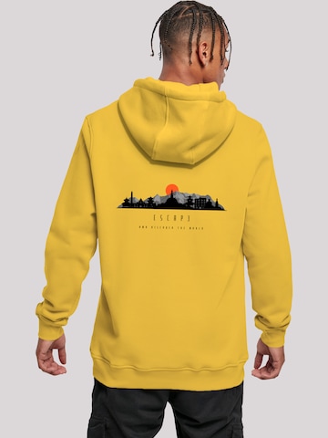 Pull-over 'Escape Discover the World Asian Town' F4NT4STIC en jaune : devant