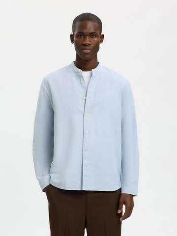 SELECTED Regular Fit Hemd 'SLMREGCLAY'‌‌‌‌‌‌ in Blau