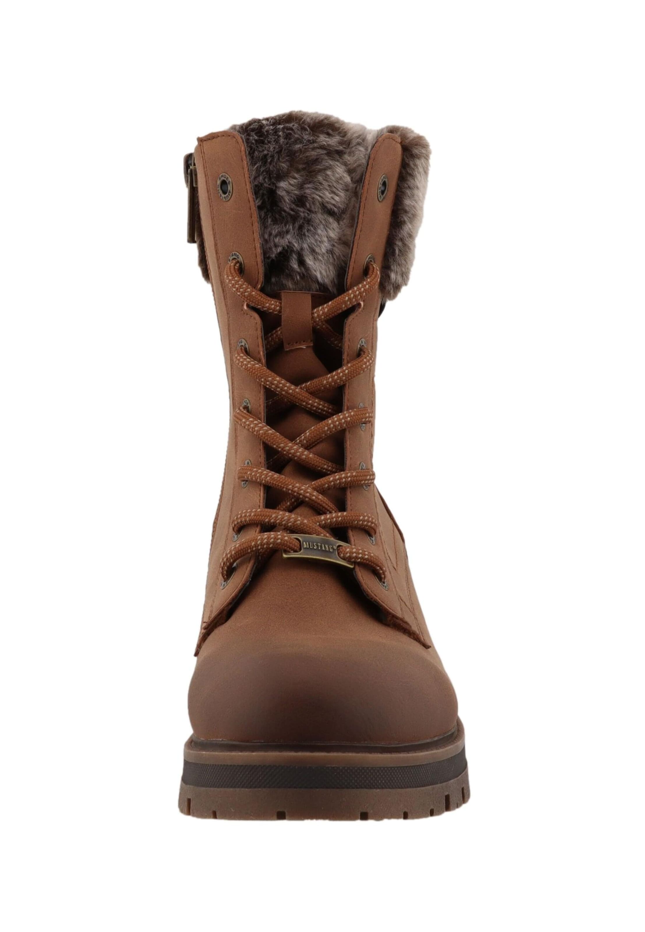 MUSTANG Veterlaarsjes 'Darleen' in Bruin