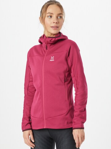 Haglöfs Athletic Fleece Jacket 'Frost' in Pink: front