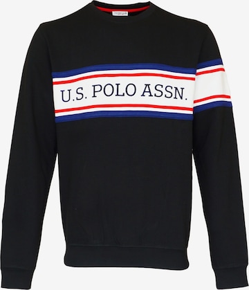 US Polo Pullover in Schwarz: Vorderseite