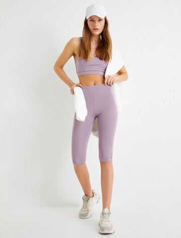 Koton Slim fit Leggings in Purple: front