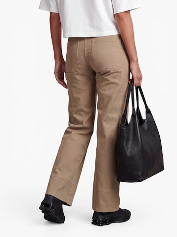 ONLY Wide leg Pants 'ONLMadison-Clair' in Beige