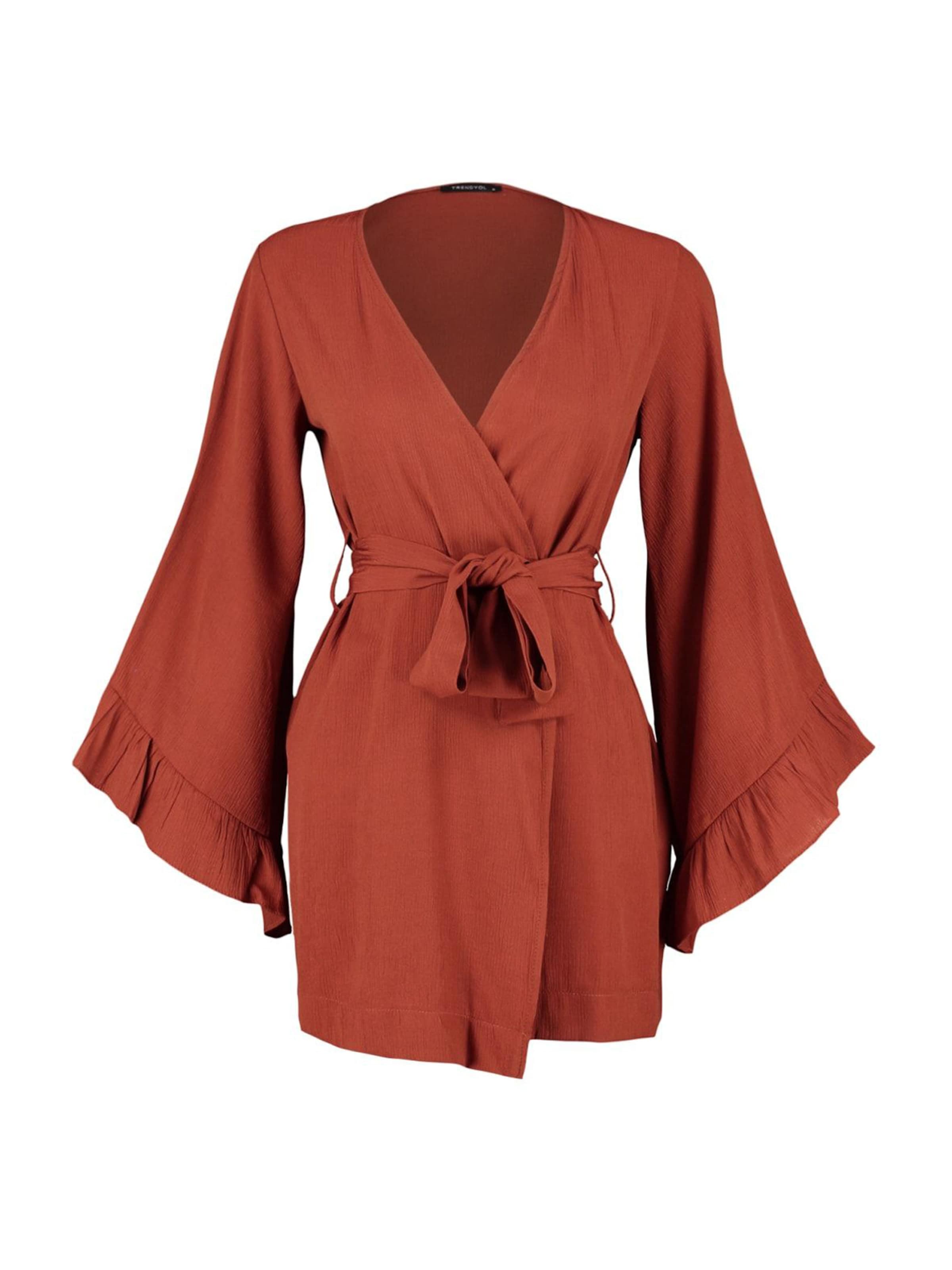 Trendyol Kimonó - piros: elől