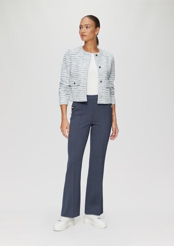 évasé Pantalon à plis s.Oliver en bleu