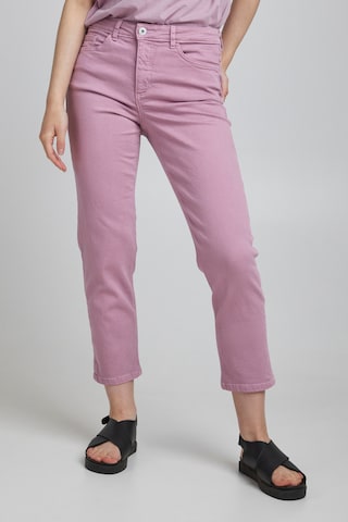 ICHI Regular Jeans 'PENNY' in Purple: front