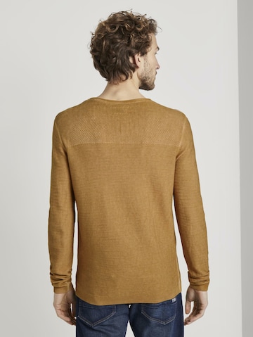 TOM TAILOR Sweater in Brown