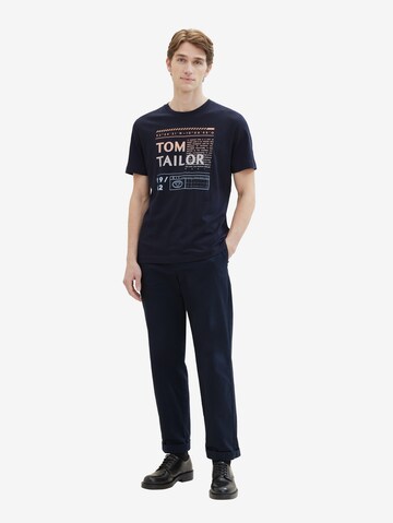 TOM TAILOR T-Shirt in Blau