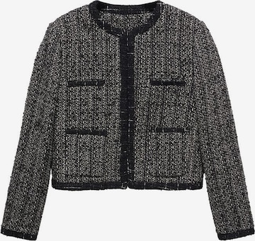 Veste mi-saison 'Piping' MANGO en noir : devant