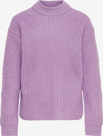 Pull-over 'Griley' KIDS ONLY en violet : devant