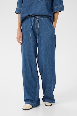 CULTURE Loosefit Hose in Blau: Vorderseite
