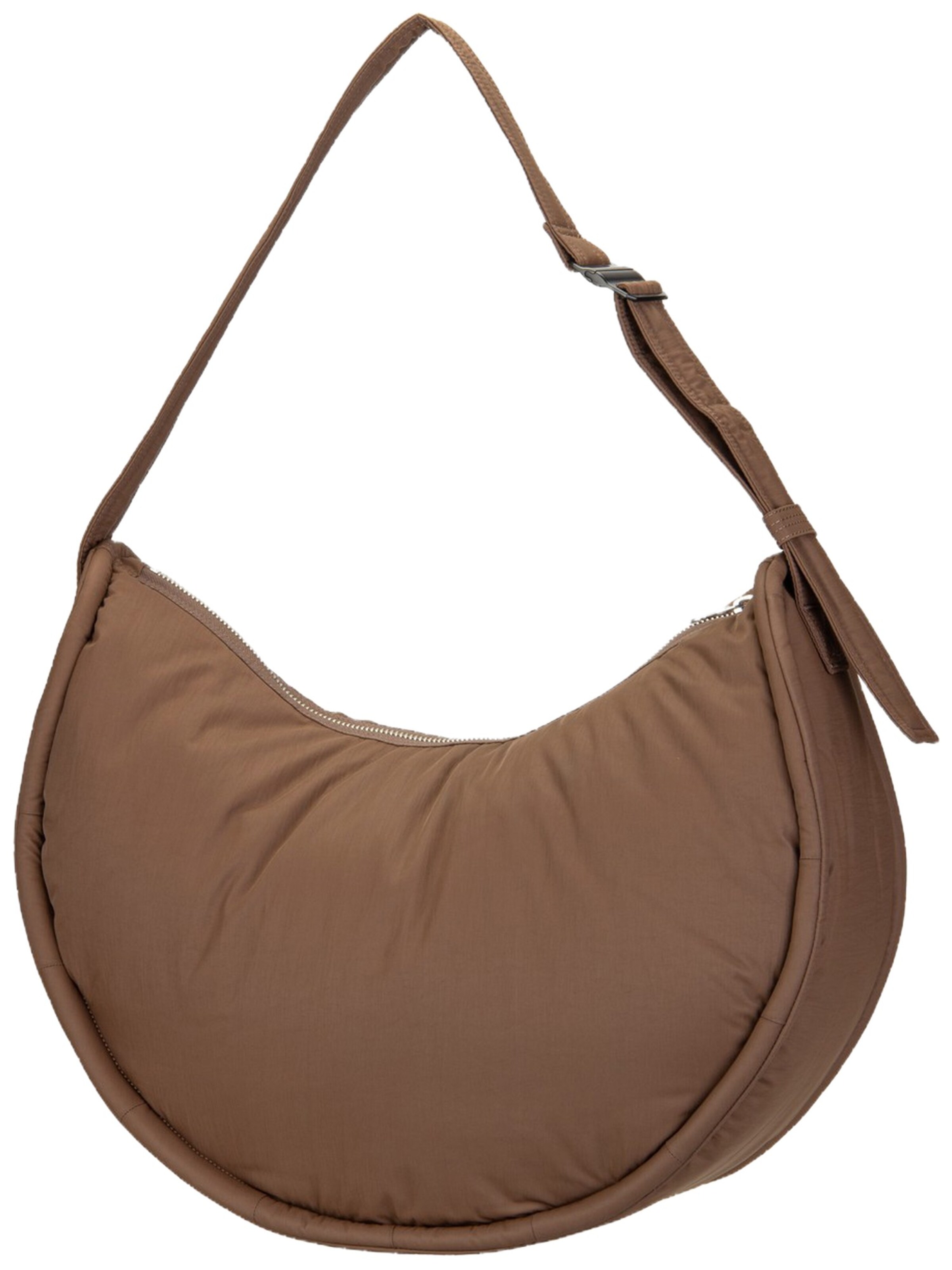 SANDQVIST Shoulder Bag ' Curve Half Moon ' in Brown