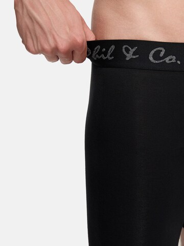 Phil & Co. Berlin - Calzoncillo boxer ' Long Boxer Briefs ' en negro