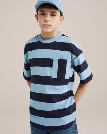 WE Fashion Футболка в Синий: спереди