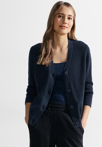 CECIL Knit Cardigan in Blue: front