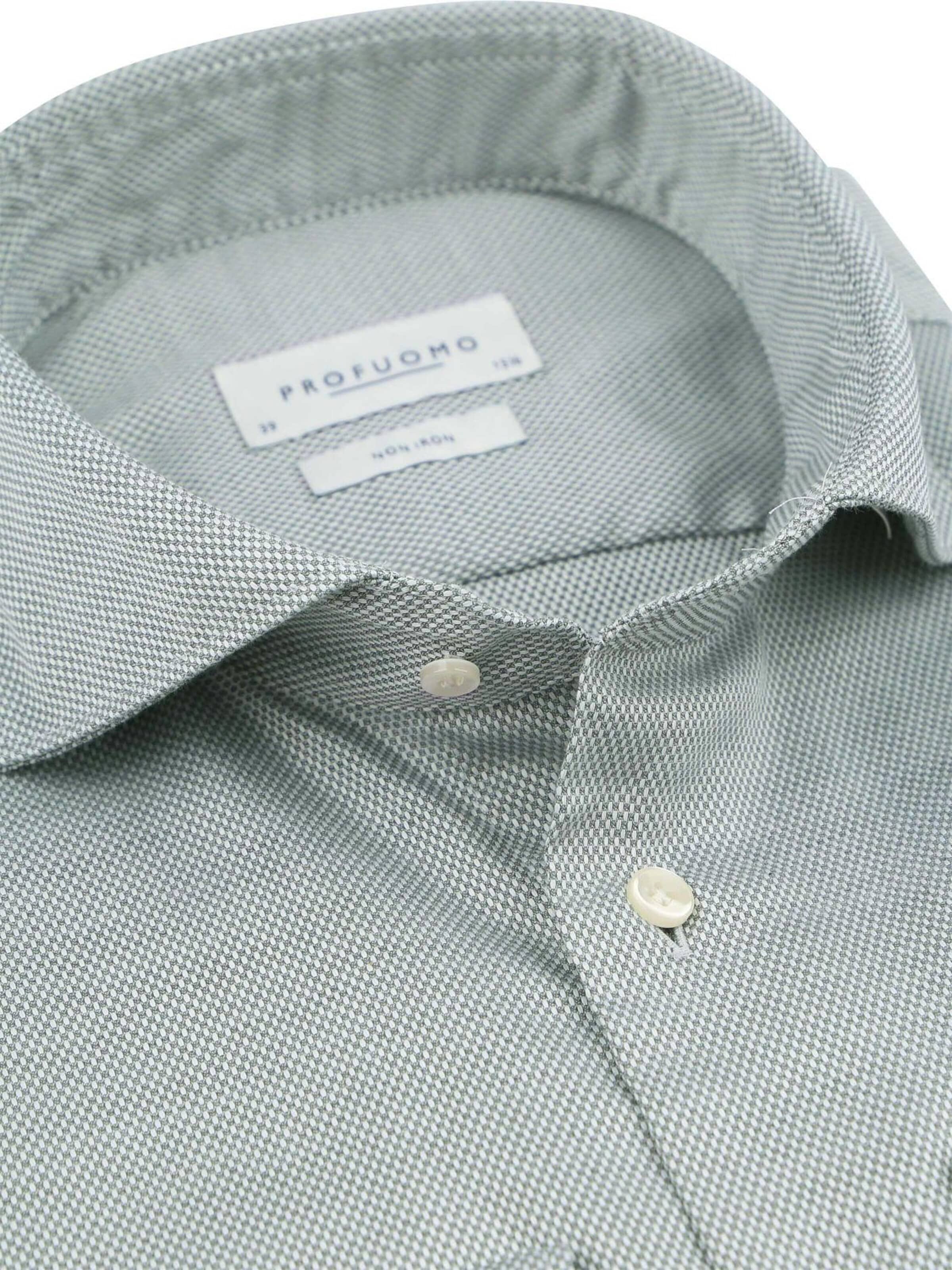 Profuomo Slim fit Button Up Shirt in Green