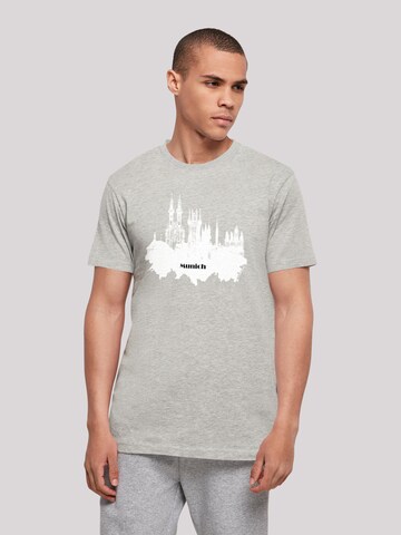 F4NT4STIC Shirt in Grey: front