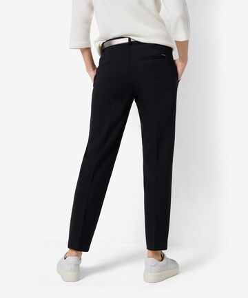 Regular Pantaloni cu dungă 'Maron' de la BRAX pe negru