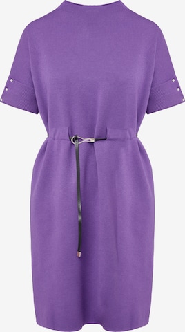Quiosque - Vestido de punto en lila: frente