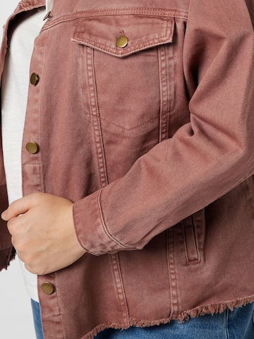 ABOUT YOU Curvy Prehodna jakna 'Robin' | rjava barva